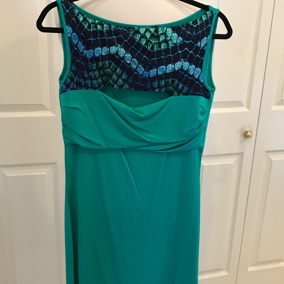 Just Cavalli Dresses & Skirts - Cavalli Cut-out Dress In Kelly Green & Navy-NWOT